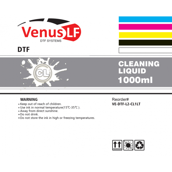 VenusLF L2 series Cleaning  ink for DTF 1LT
