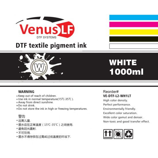 VenusLF L2 series White ink for DTF 1LT
