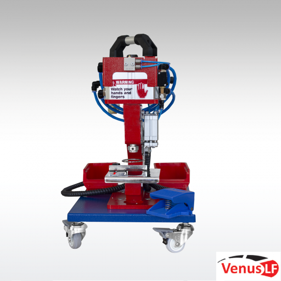 PNEUMATIC PLASTIC & METAL FASTENER ATTACHNING MACHINE