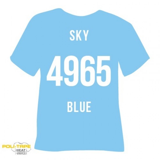 POLI-FLEX TURBO -4965 SKY BLUE  50cm