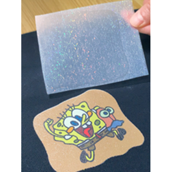 VenusLF Pet GLITTER SHINY SILVER SPECIAL DTF film (0.30m x 25m=7.5m2) *ΑΣΗΜΙ GLITTER